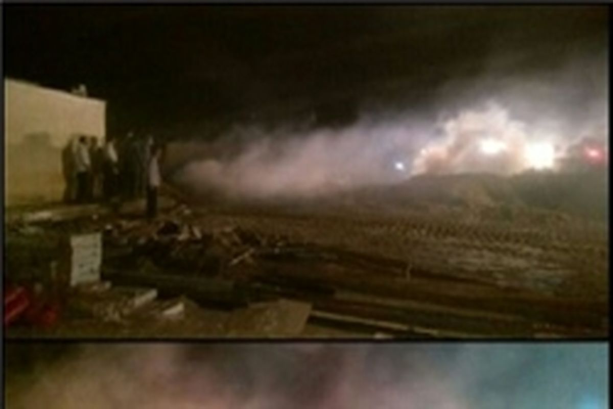 کارخانه لوله ادیمی در آتش شدید سوخت