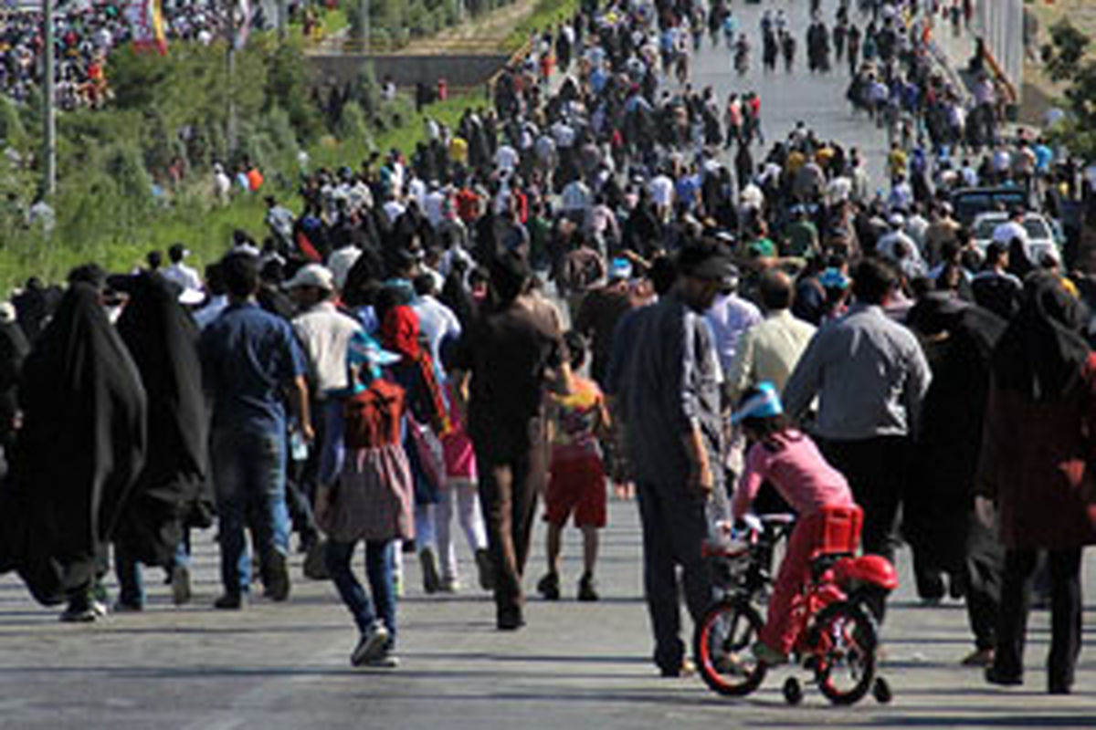 برگزاری همایش پیاده روی در لردگان