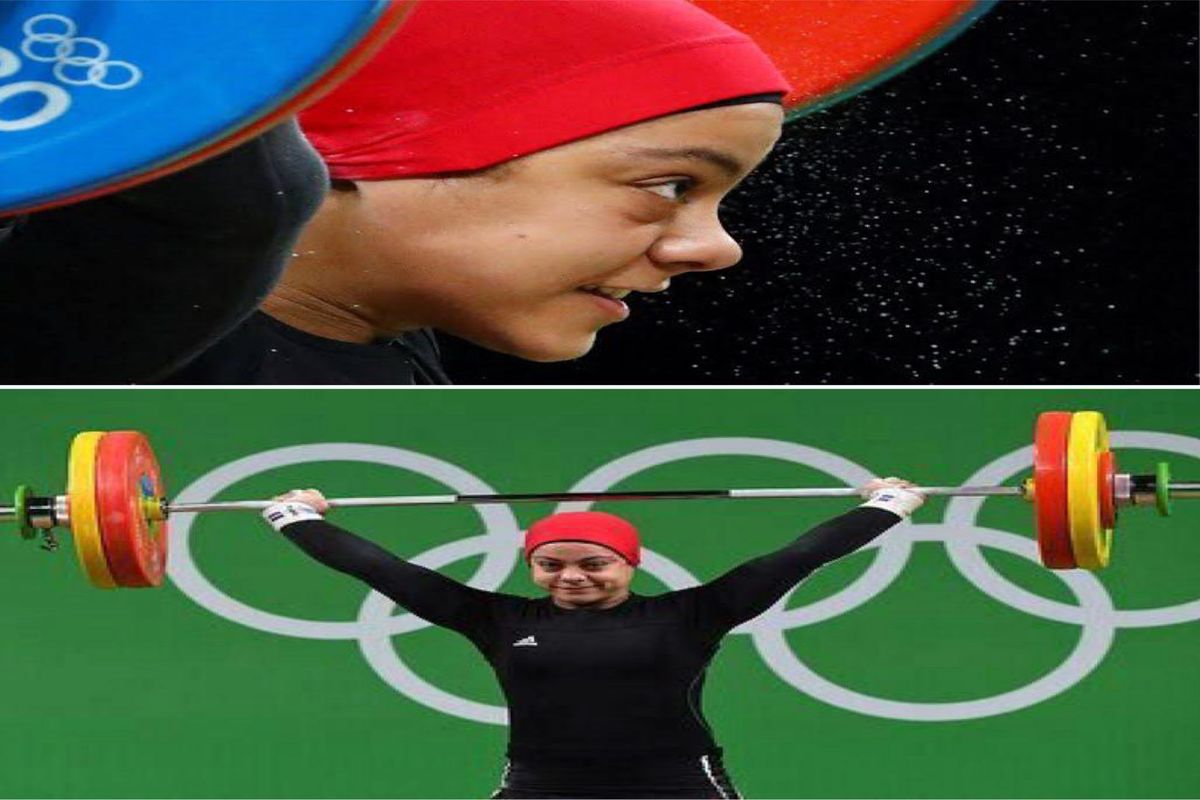نخستین زن محجبه المپیک ریو بر روی سکو رفت