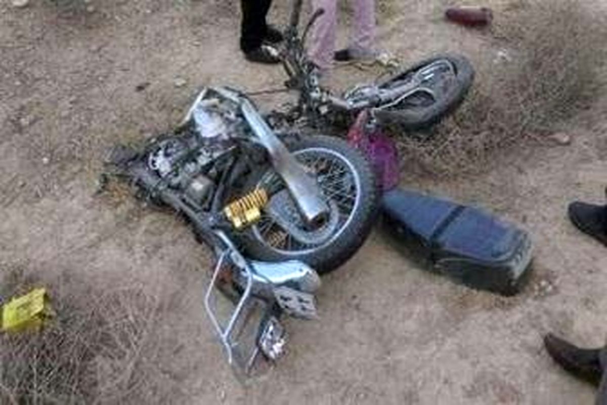 مرگ راکب و ترک نشین موتورسیکلت در تصادف با کامیونت
