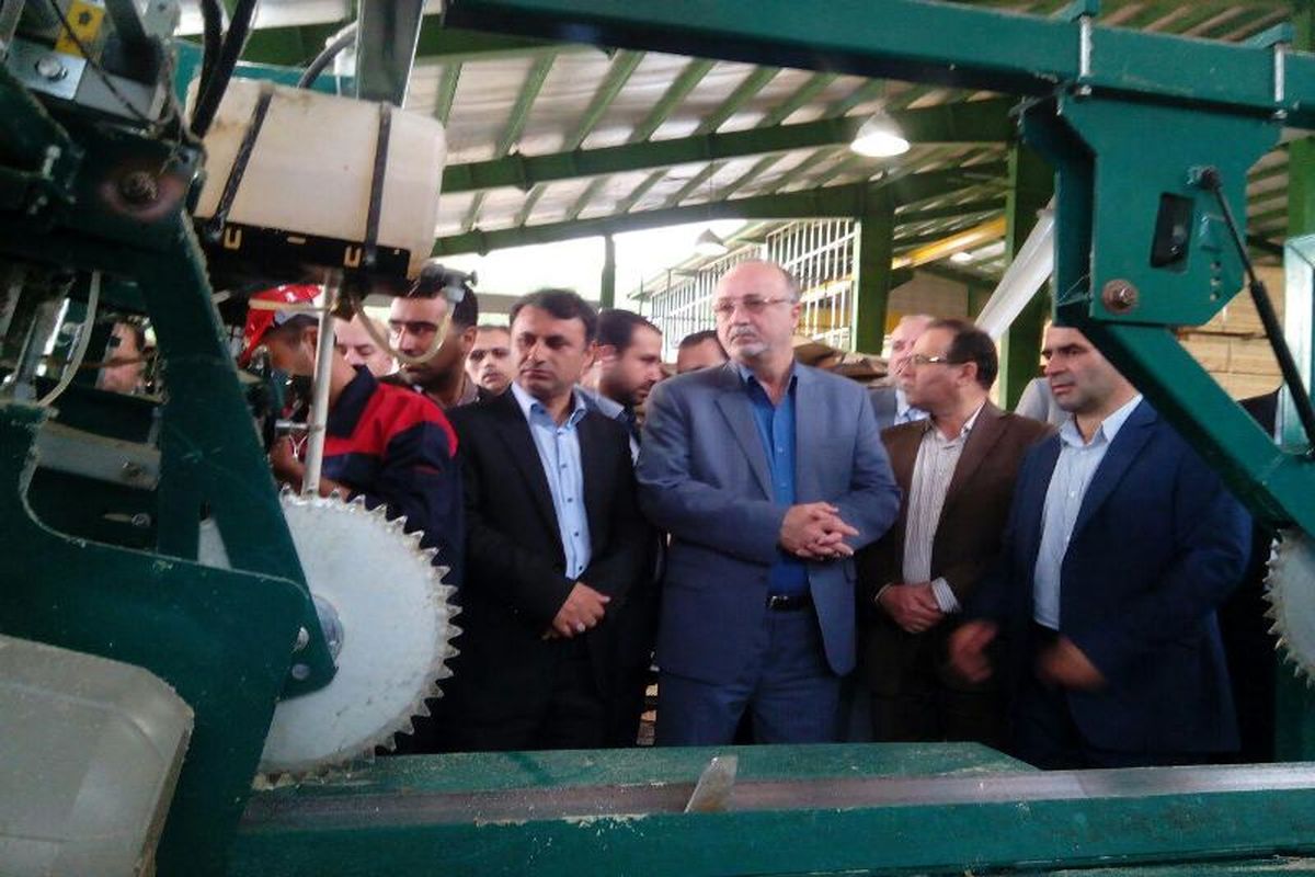 افتتاح بزرگترین کارخانه‌ی پالت سازی تمام اتوماتیک کشور با حضور استاندار گیلان