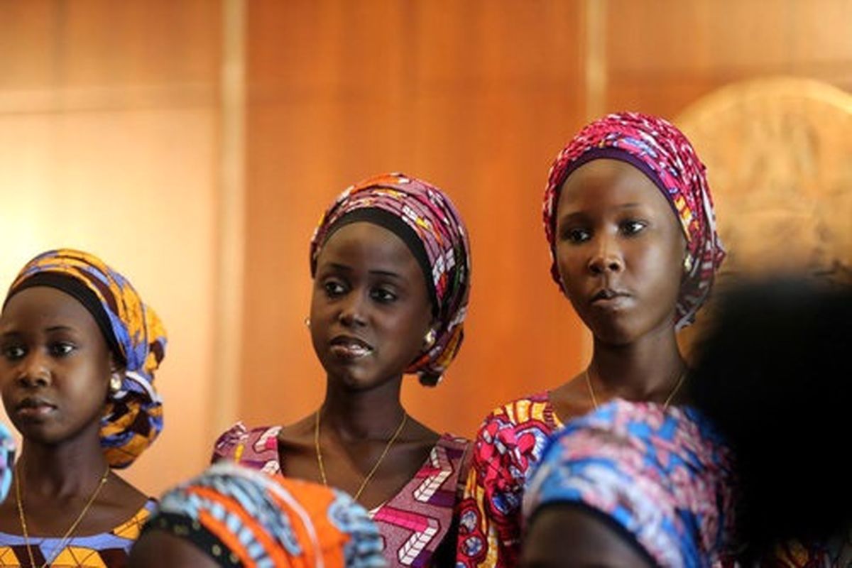 دختران آزاد شده از دست بوکوحرام‎ (عکس)