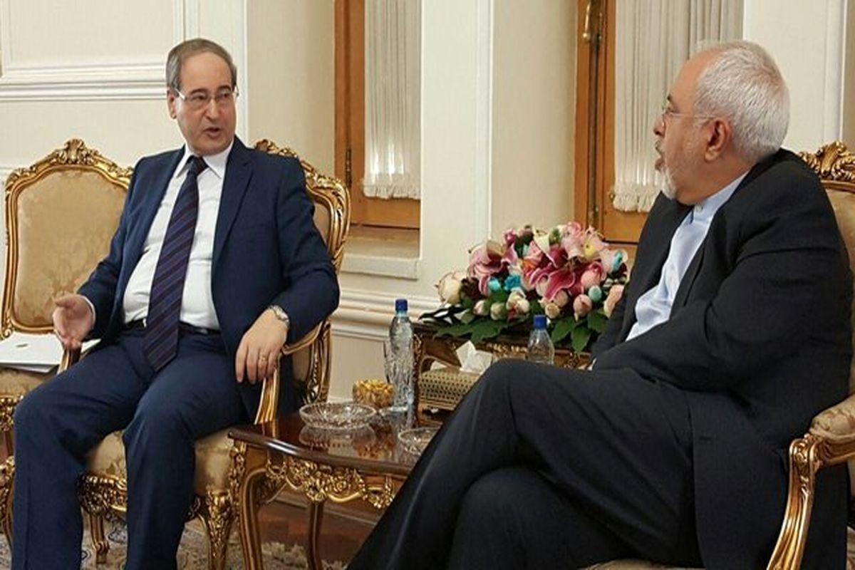 دیدار قائم مقام وزیر خارجه سوریه با ظریف