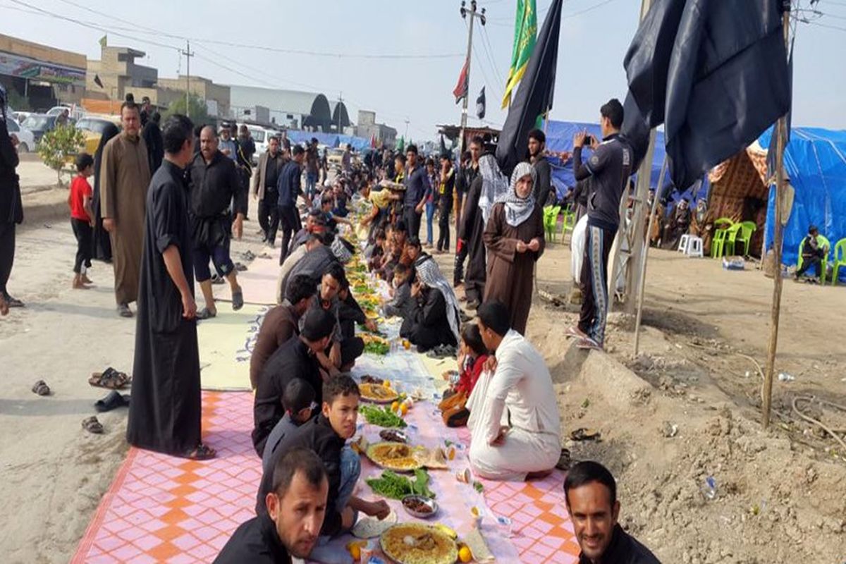 استقبال موکب های اهل تسنن از زائرین اربعین حسینی