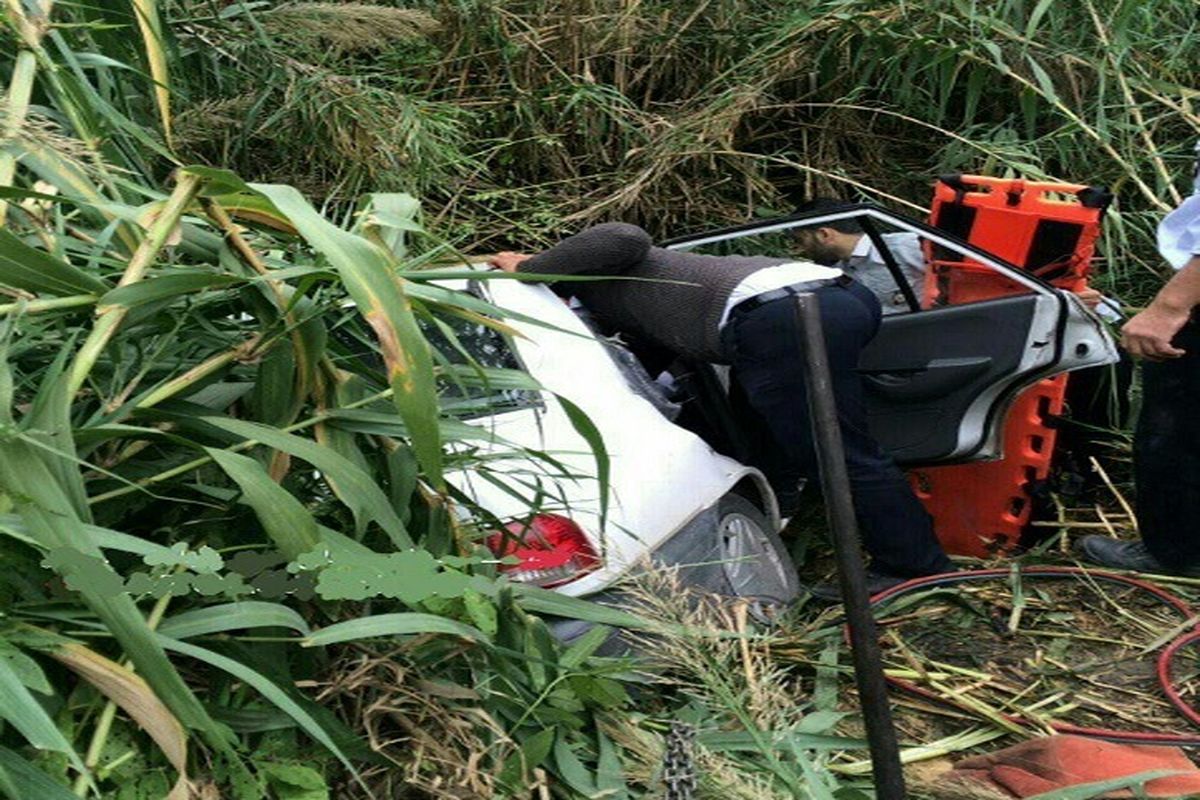 نجات یک زن دو روز پس از واژگونی پراید در بابلسر