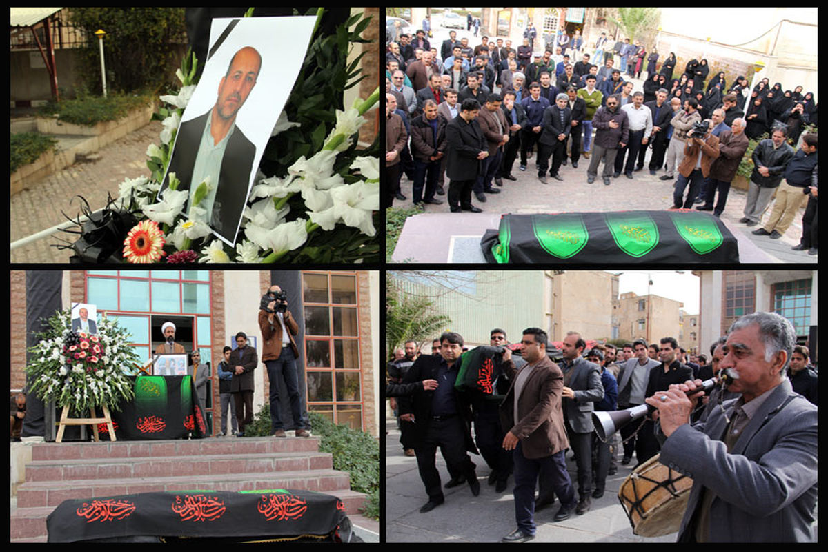 حضور گسترده ی  مردم و هنرمندان لرستانی در مراسم وداع با پیکر زنده یاد احمد نقدیان