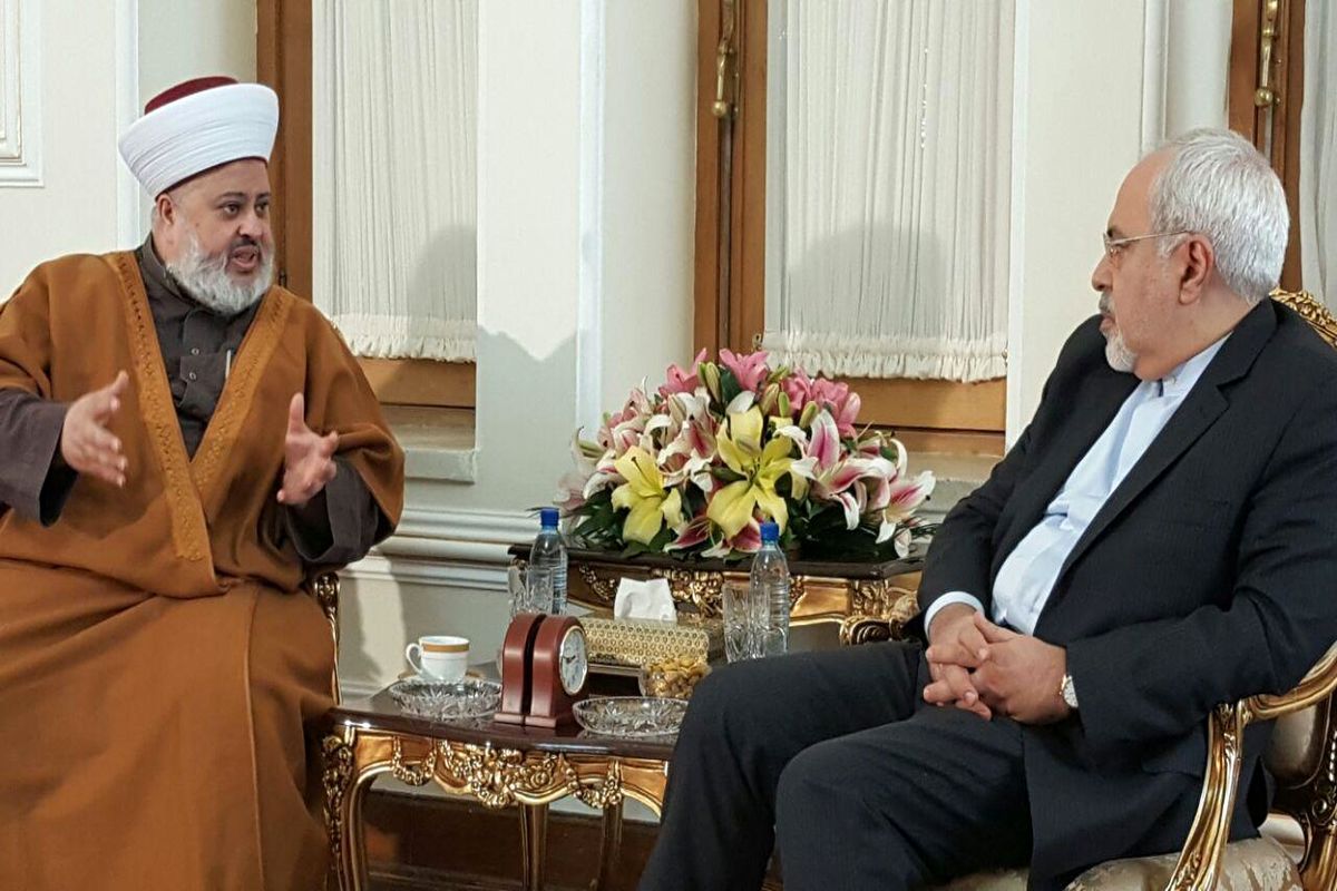 ظریف با رییس جبهه عمل اسلامی لبنان دیدار کرد