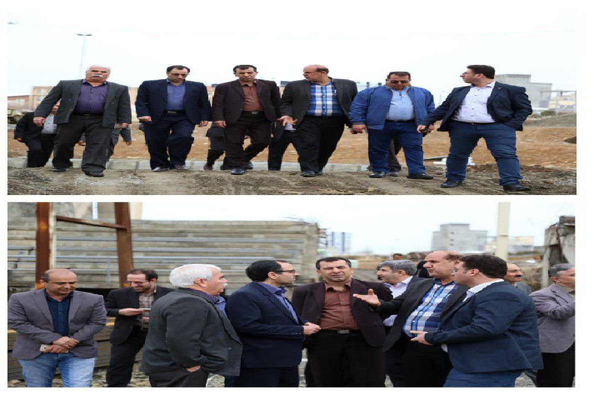 بازدید مسئولان کشوری و استانی از سالن ۶ هزار نفری سنندج/ اختصاص ۲۰ میلیارد تومان جهت تکمیل و راه اندازی