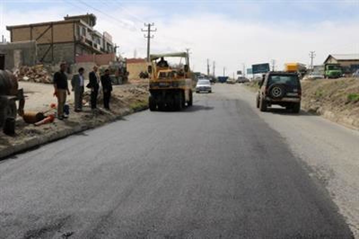 ورودی اصلی ناحیه منفصل شهری ننله آسفالت شد