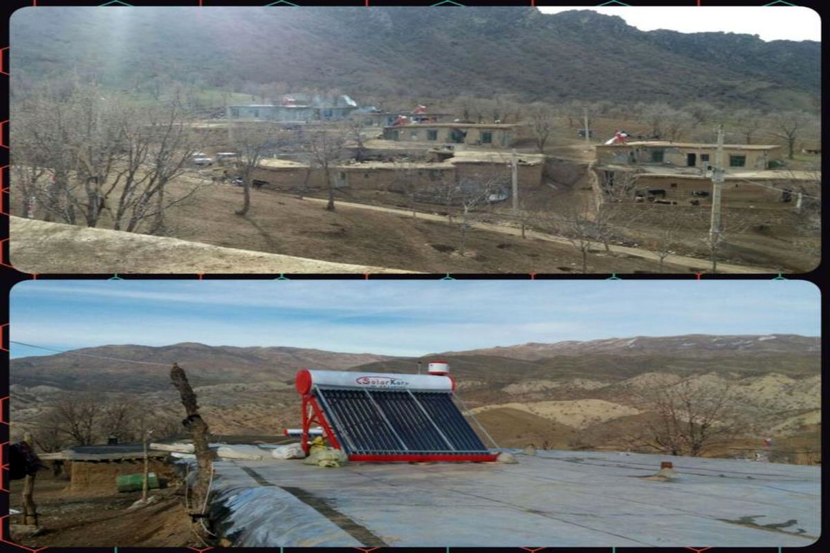 نصب ۸ دستگاه آبگرمکن خورشیدی در روستای ورنشاخ دلفان