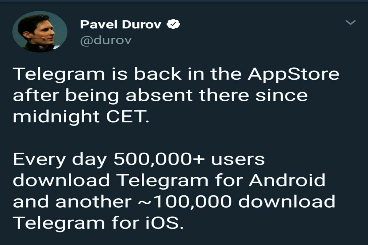 تلگرام و تلگرامX به اپ استور اپل برگرشتند