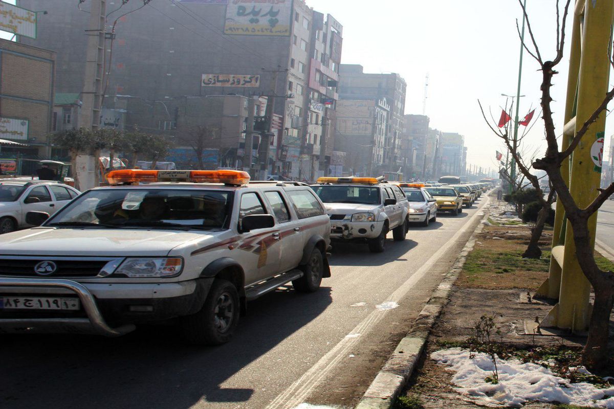 کاروان نمادین ورود امام به میهن اسلامی در قرچک به حرکت درآمد