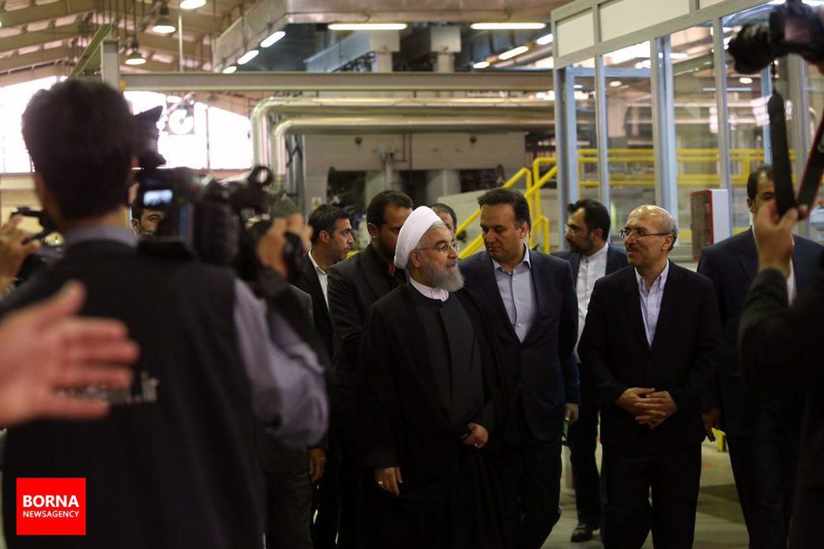 افتتاح چند طرح اقتصادی و زیربنایی توسط دکتر روحانی