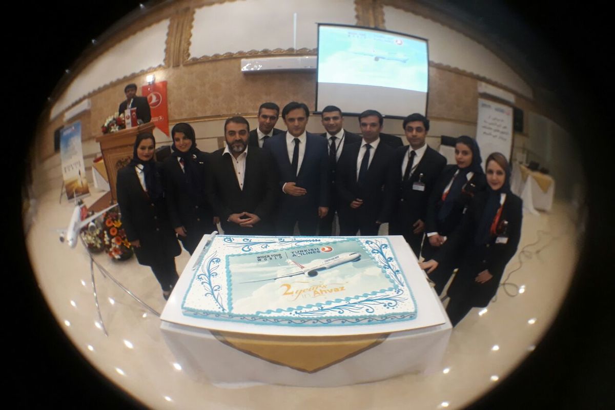 جشن فعالیت سومین سال شرکت هواپیمایی ترکیه (ترکیش ایرلاین) برگزار شد