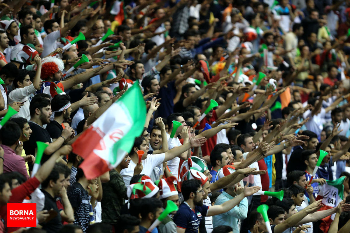 حمایت پررنگ مردم از تیم ملی والیبال ایران