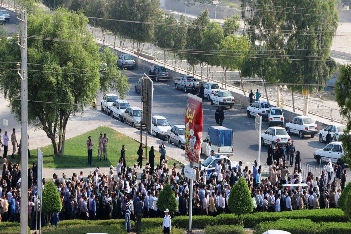 شهیده حادثه ترور تهران در بندرعباس تشییع شد