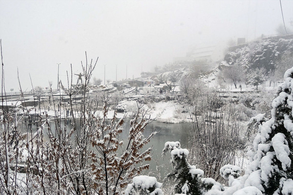 برف ارتفاعات کوه «سبلان» در مشگین شهر را سفیدپوش کرد