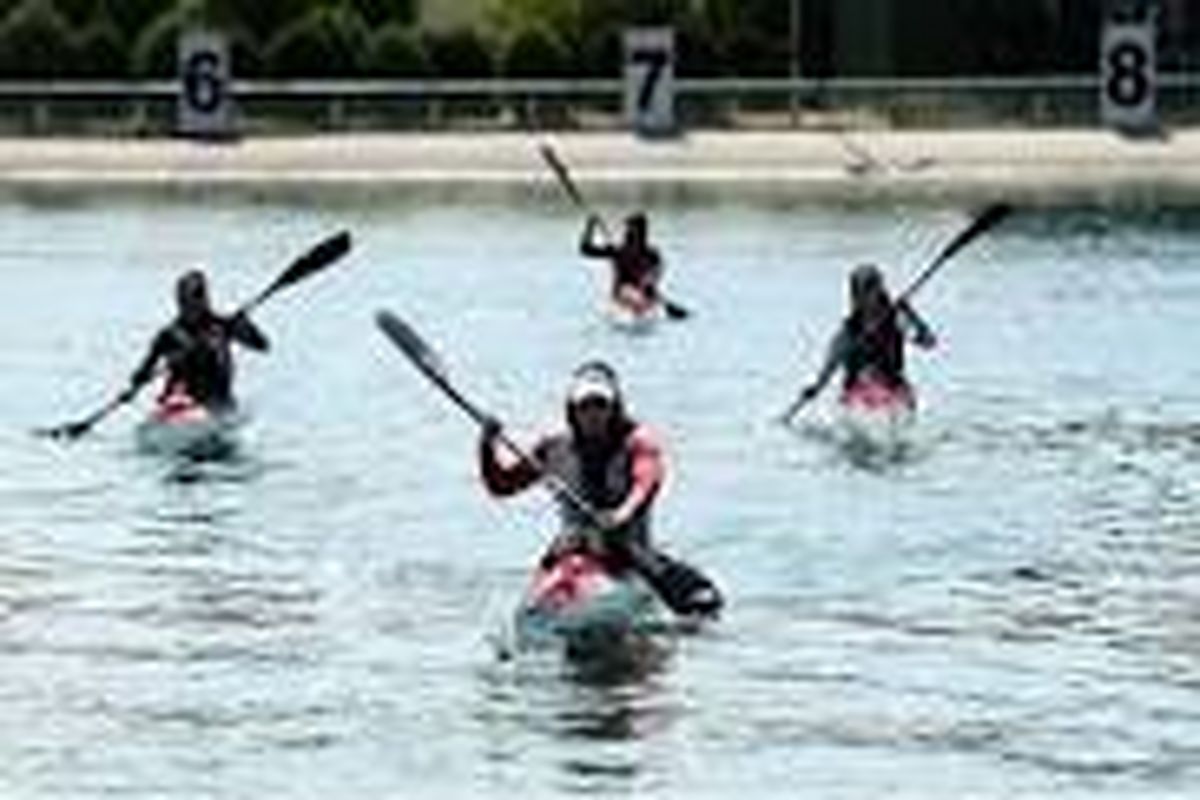 تیم ملی قایقرانی دختران ایران در گرمی اردو زد