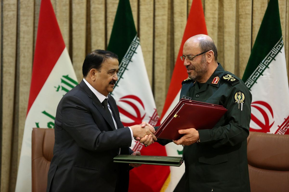 یادداشت تفاهم همکاری‌های دفاعی-نظامی ایران و عراق امضا شد