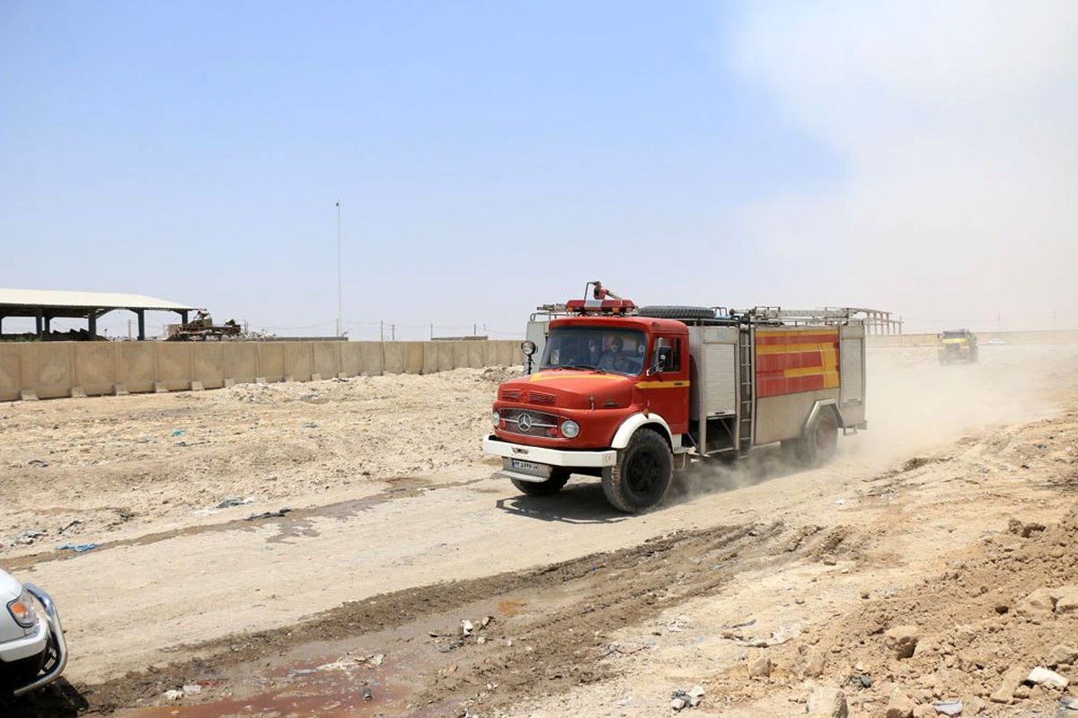 مهارکامل آتش سوزی در مناطق مرزی