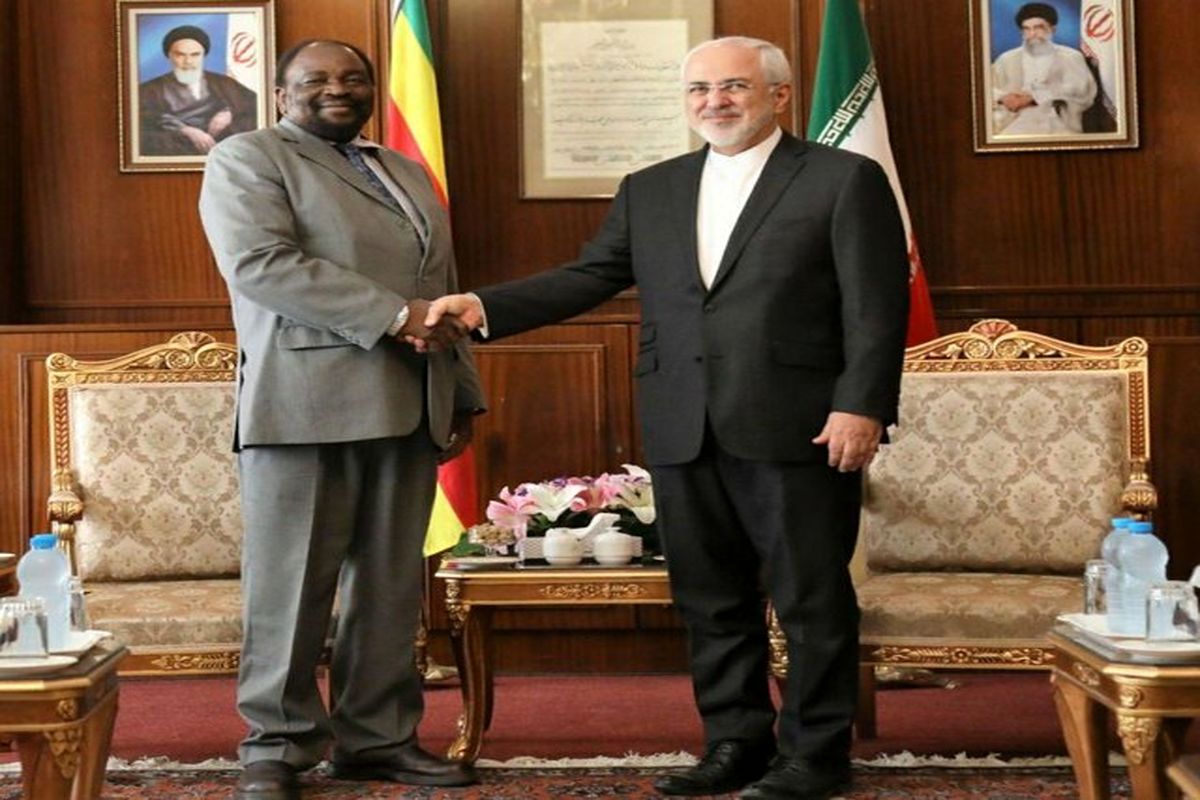 دیدار ظریف و وزیر خارجه زیمبابوه