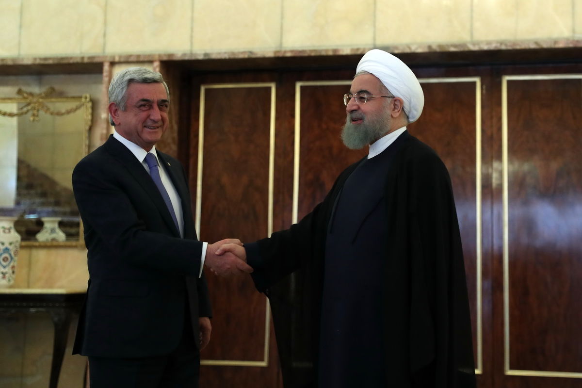 روسای جمهوری ایران و ارمنستان دیدار کردند