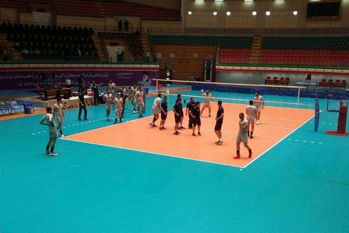 نخستین تمرین تیم ملی والیبال در اردبیل