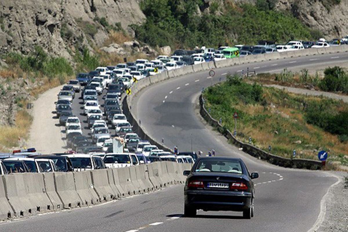 ترافیک نیمه سنگین در آزادراه کرج-قزوین