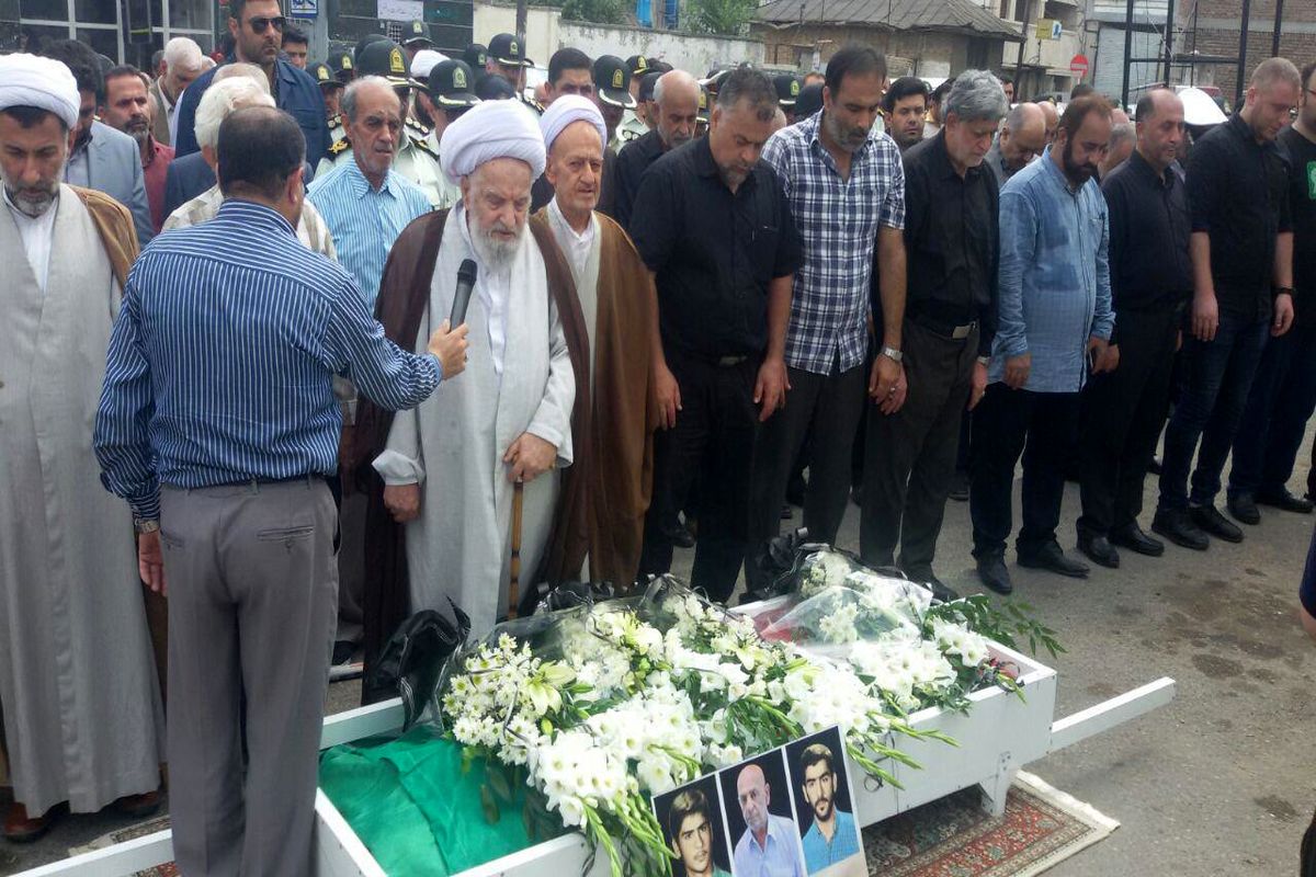 تشییع و خاکسپاری پدر بزرگوار شهیدان موسوی
