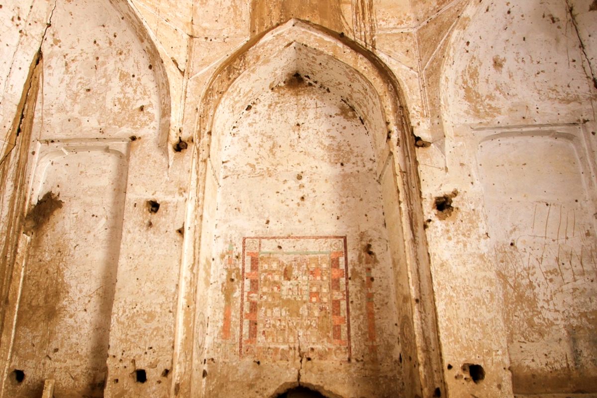 مرمت برج کبوتر روستای تاریخی قورتان در شرق اصفهان