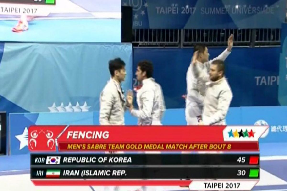 شمشیربازان ایرانی به مدال نقره تیمی دست یافتند
