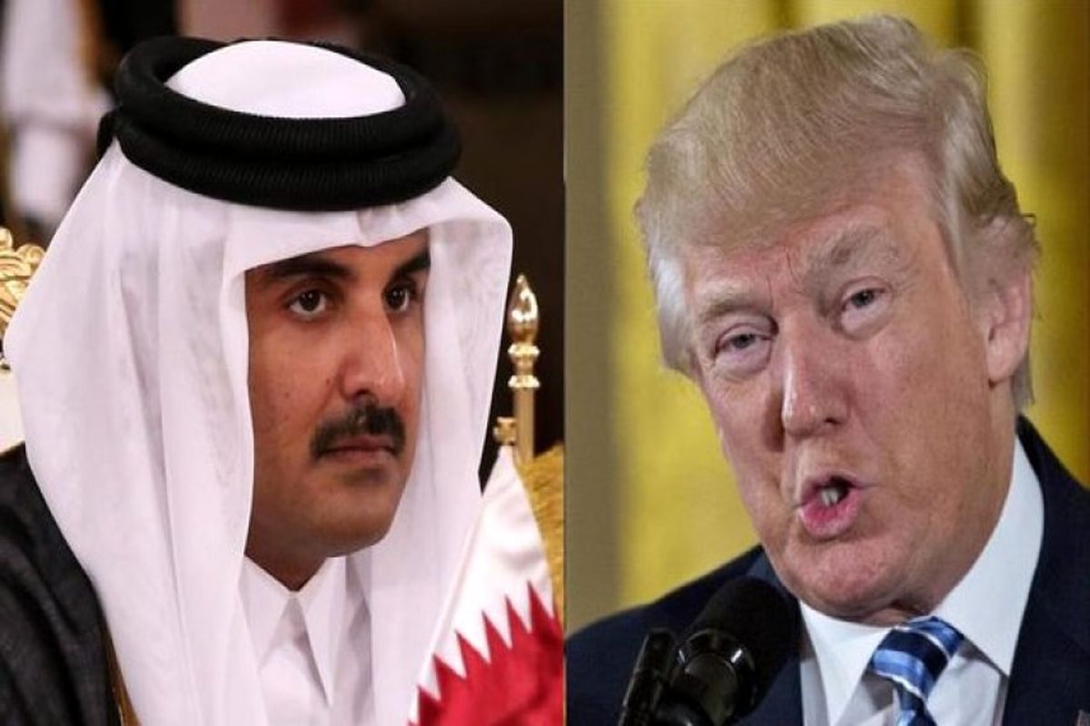ترامپ امیر قطر را از نتایج نشست با امیرقطر کویت آگاه کرد