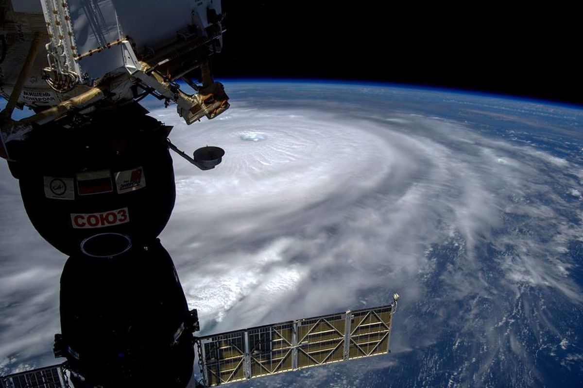 فضانورد روسی عکسی از  قدرتمندترین طوفان اقیانوس اطلس ارسال کرد/ ببینید