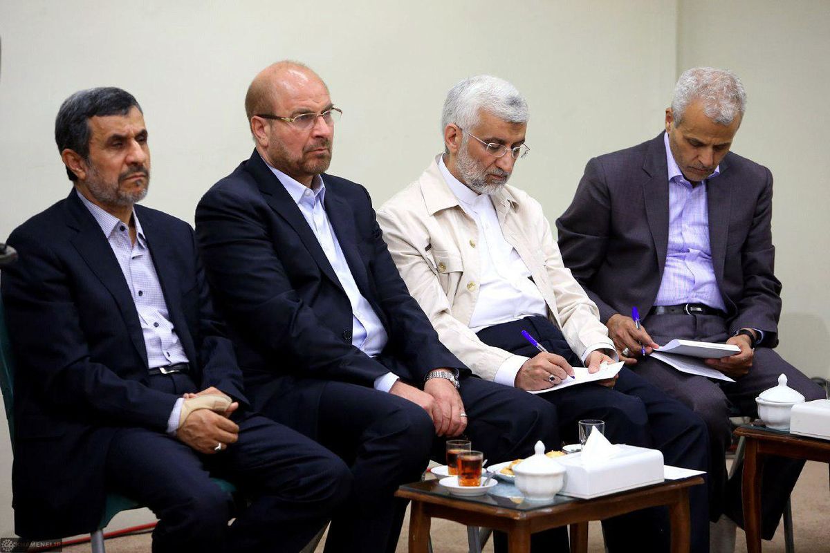 قالیباف و احمدی نژاد در کنار هم / ببینید