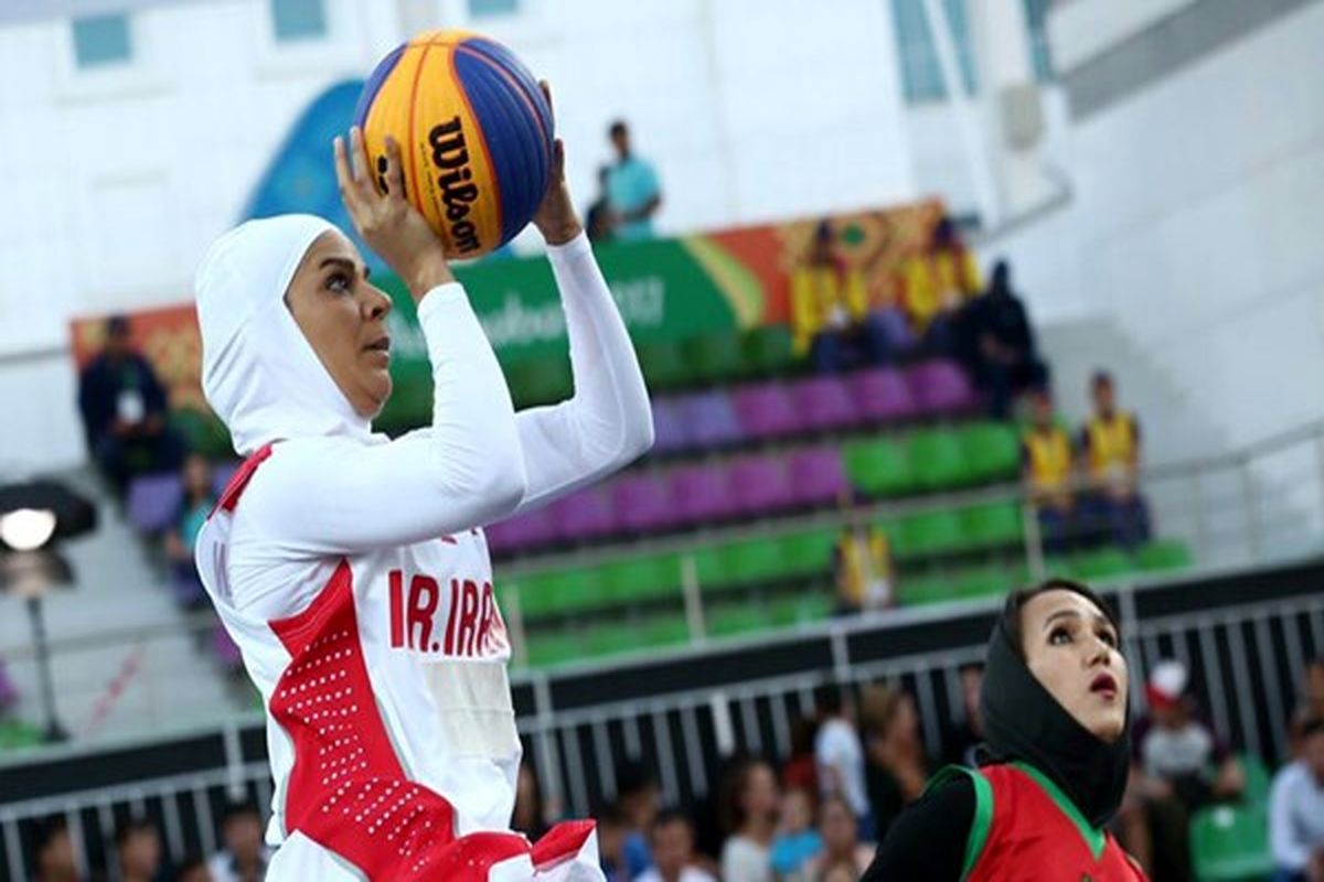 پیروزی قاطع تیم ملی بسکتبال بانوان ۳ نفره ایران مقابل افغانستان