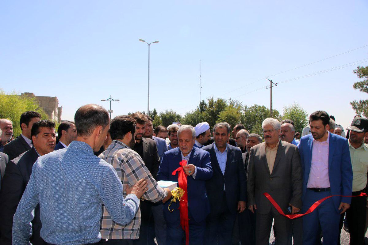 افتتاح بلوار روستای قمصر به باقر شهر