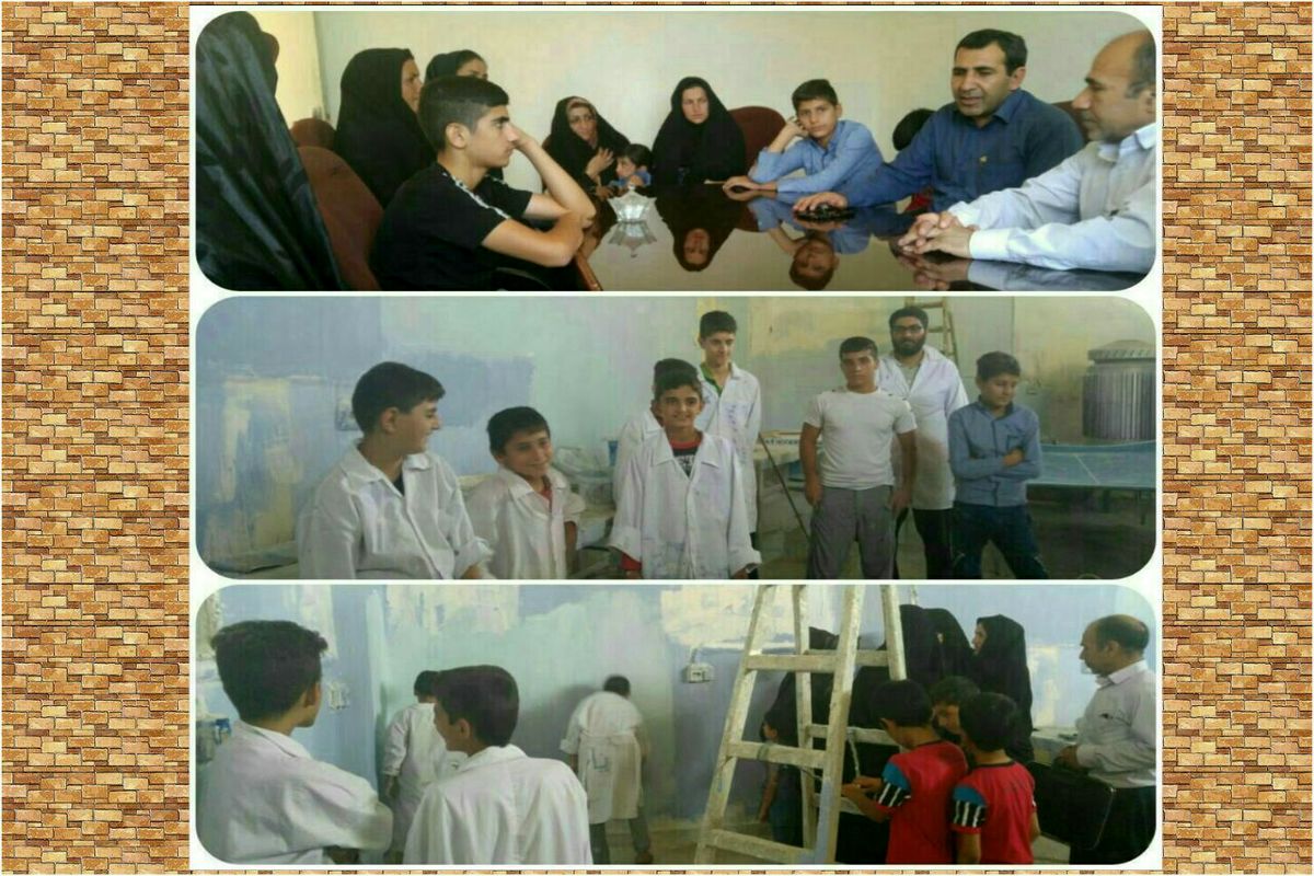 برگزاری دوره آموزشی نقاش ساختمان ویژه کودکان کار و خیابان در خرم آباد