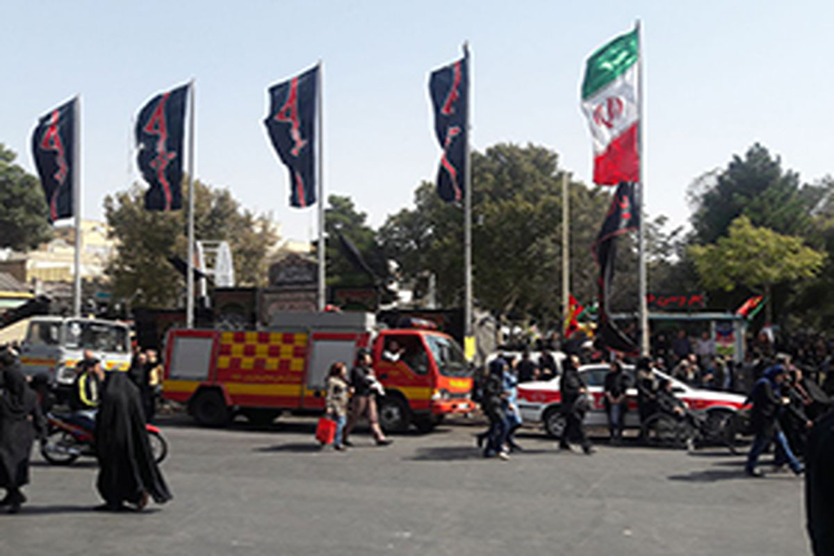 ارائه۱۱۲۰ نفرساعت خدمات در ایام عزاداری توسط سازمان آتش‌ نشانی قزوین