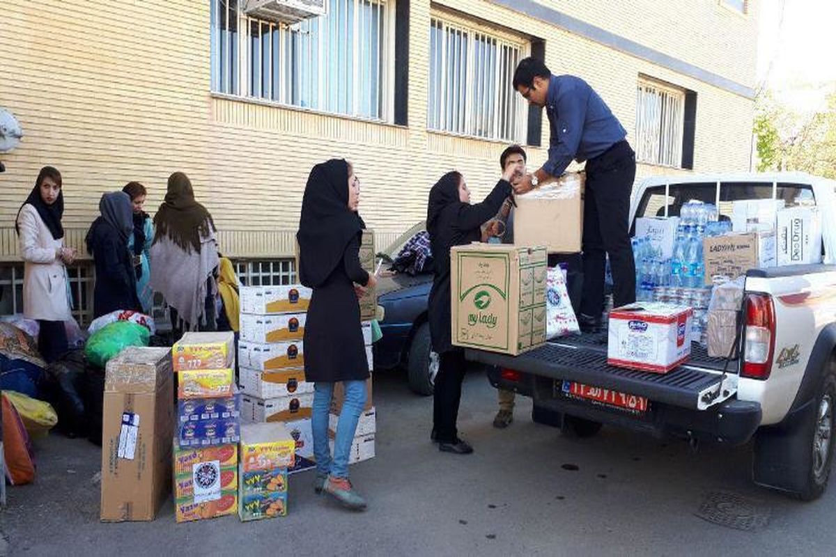 کمک‌های اهدایی اداره کل ورزش و جوانان کردستان به مناطق زلزله‌زده فرستاده شد