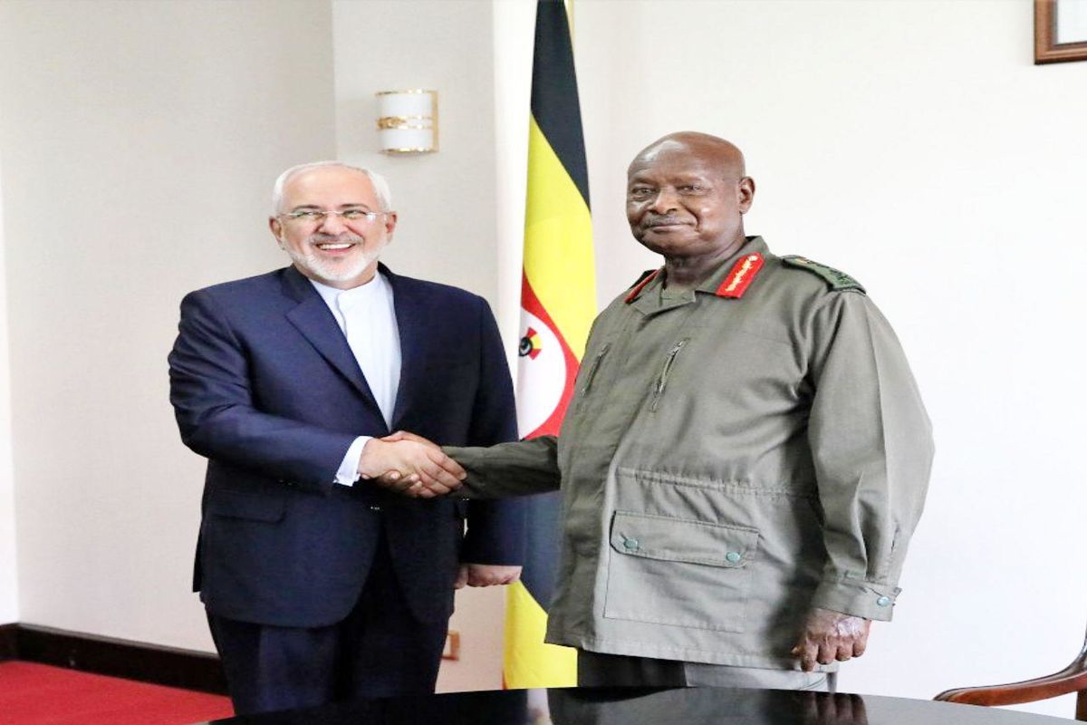 ظریف با رییس جمهوری اوگاندا دیدار کرد