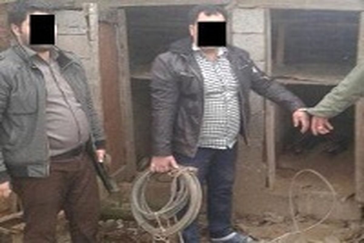 دستگیری سارقان حرفه ای سیم های برق