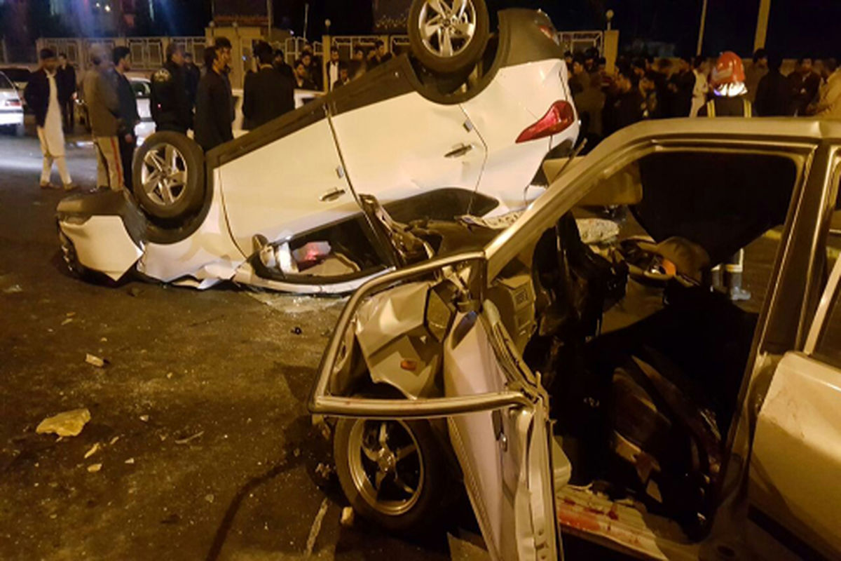 ۵  کشته و ۱ مجروح در سانحه رانندگی بزرگراه خلیج فارس زاهدان