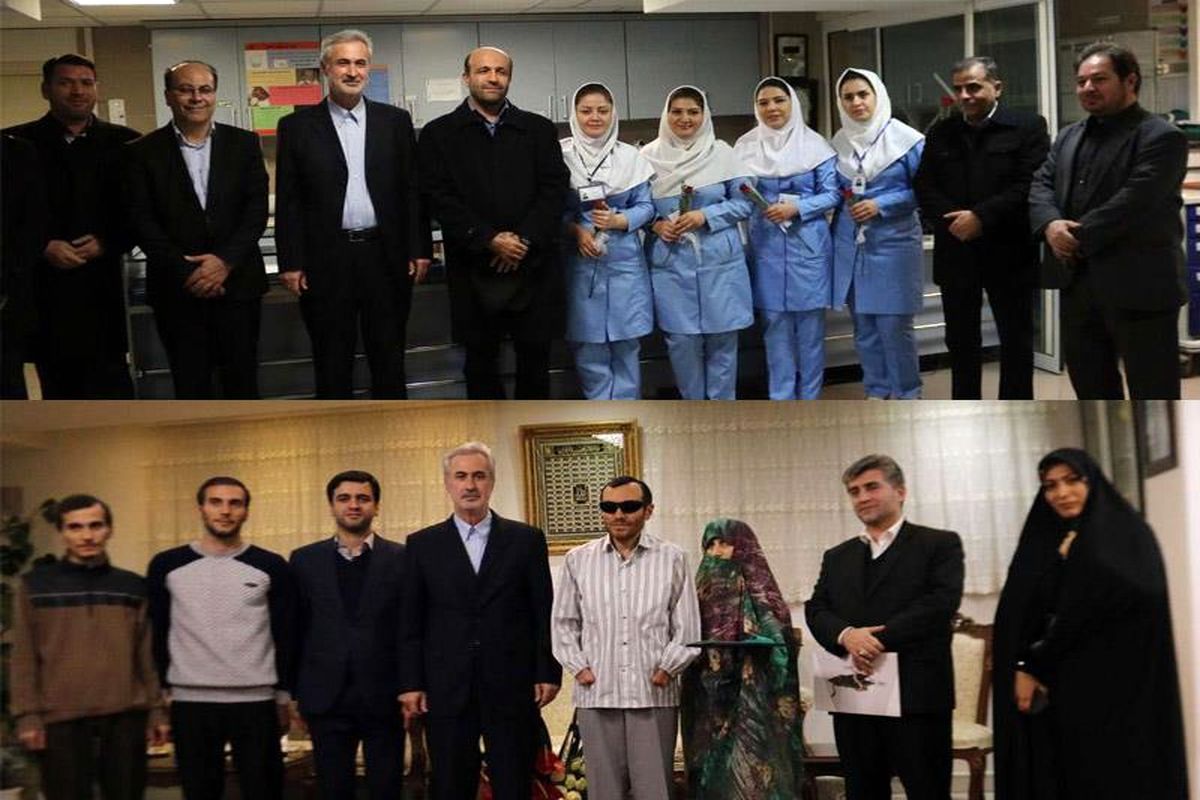 استاندار آذربایجان شرقی از پرستاران بیمارستان کودکان و همسر جانباز ۷۰ درصد تجلیل کرد