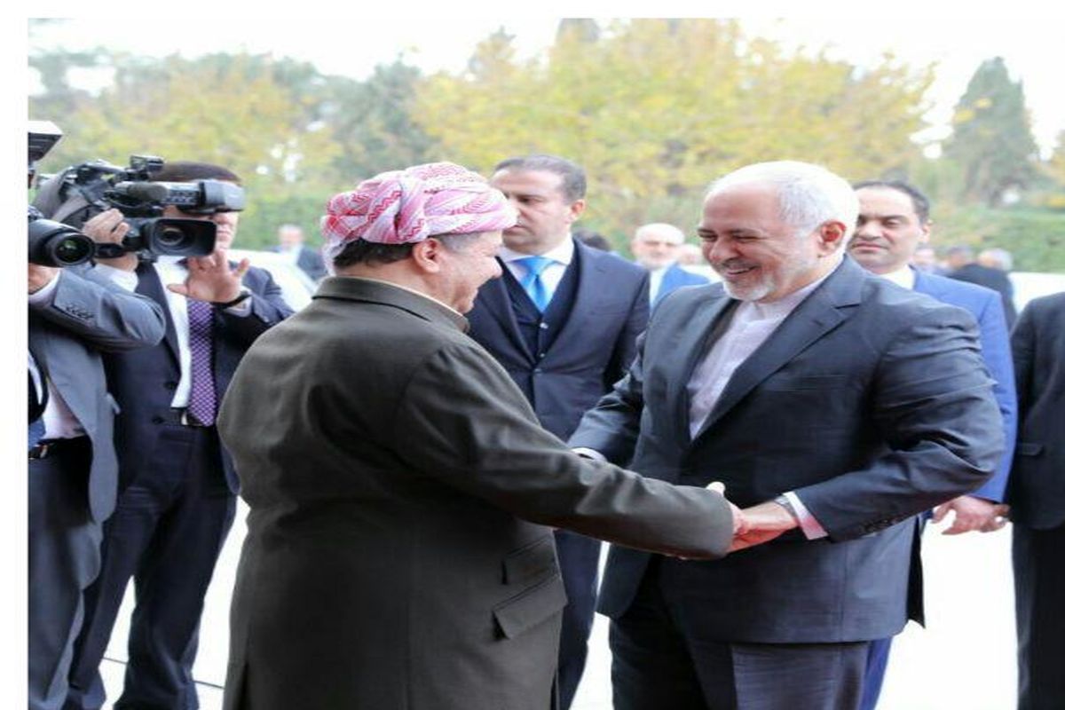 ظریف با «مسعود بارزانی» دیدار کرد