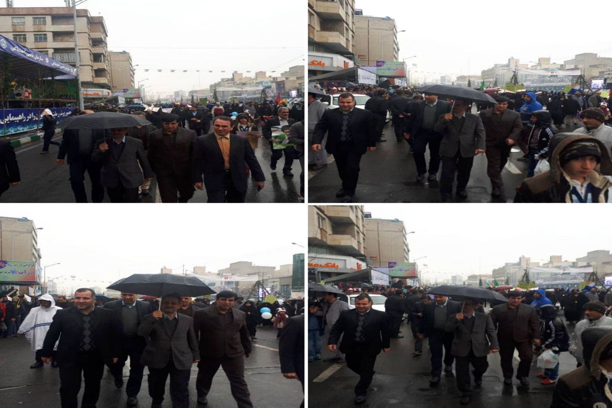 حضور استاندار تهران در راهپیمایی روز ۲۲ بهمن