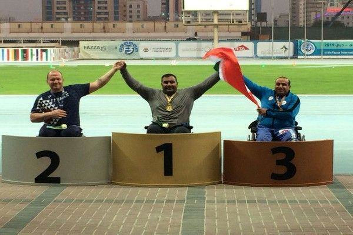 طلایی شدن  امیری در مسابقات بین‌المللی جایزه بزرگ دوومیدانی معلولین-امارات