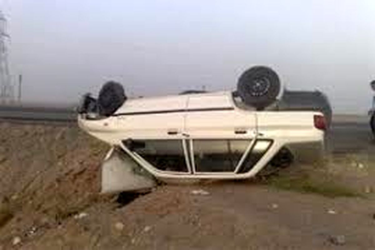 راننده‌ خودروی پراید در محور زنجان- خدابنده پس از واژگونی درگذشت