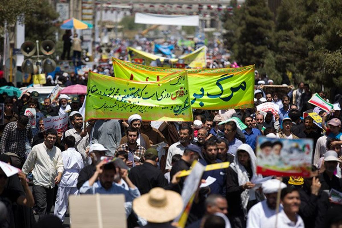 راهپیمایی روز قدس قم از میدان آستانه تا مصلی برگزار می شود