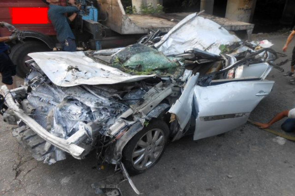 سه کشته و یک مجروح بر اثر واژگونی خودرو سواری مگان در رودسر
