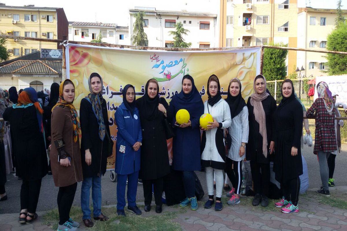 برگزاری مسابقه داژبال به مناسبت روز دختر در رشت